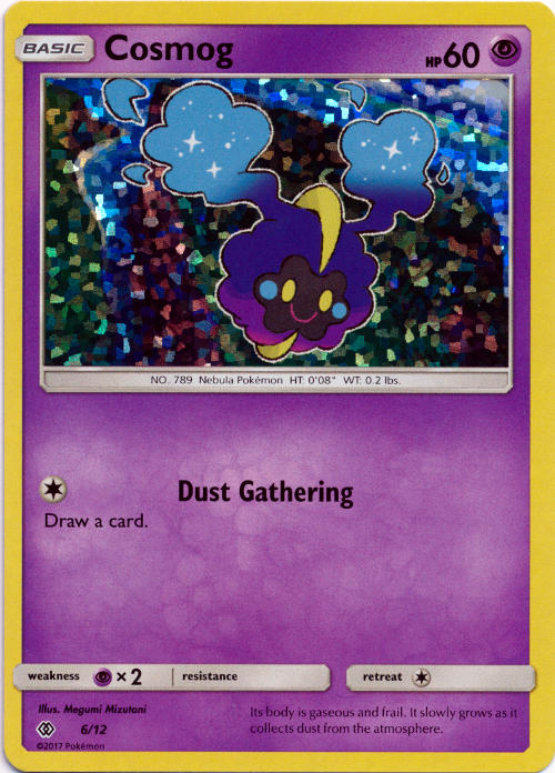Cosmog 6/12 Confetti Holo Promo - 2017 McDonalds Collection